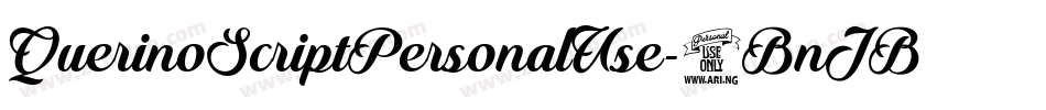 QuerinoScriptPersonalUse-4BnJB字体转换