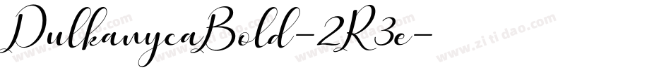 DulkanycaBold-2R3e字体转换