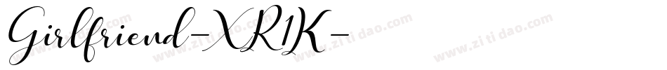 Girlfriend-XR1K字体转换
