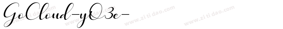 GoCloud-yO3e字体转换