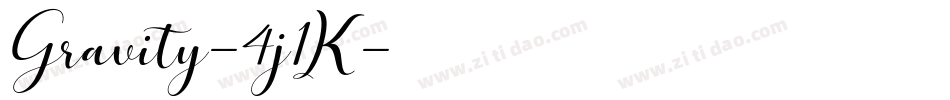 Gravity-4j1K字体转换