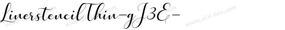 LinerstencilThin-gJ3E字体转换