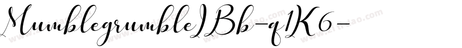 MumblegrumbleIBb-q1K6字体转换