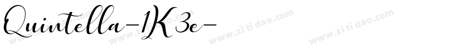 Quintella-1K3e字体转换 Quintella-1K3e字体转换