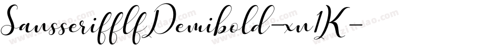 SansserifflfDemibold-xn1K字体转换