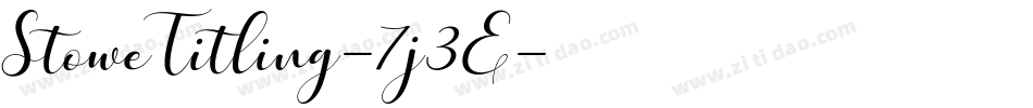StoweTitling-7j3E字体转换
