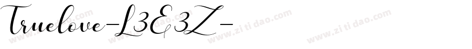 Truelove-L3E3Z字体转换