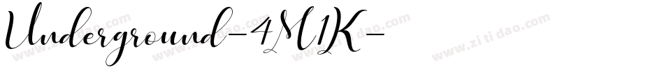 Underground-4M1K字体转换