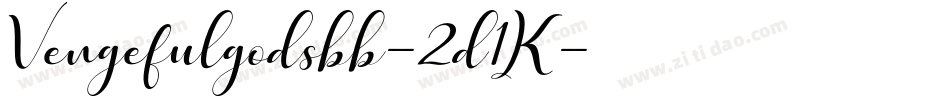 Vengefulgodsbb-2d1K字体转换