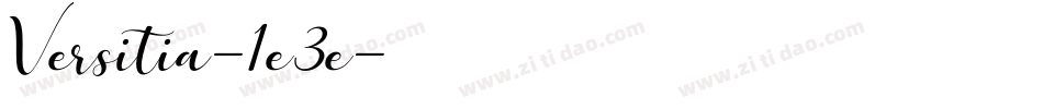 Versitia-1e3e字体转换
