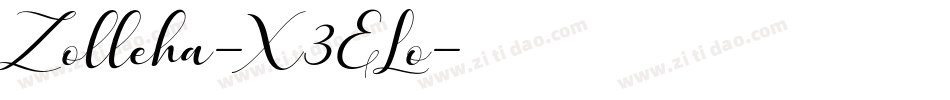 Zolleha-X3ELo字体转换