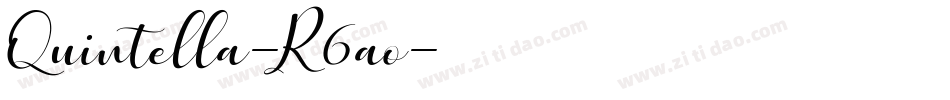 Quintella-R6ao字体转换