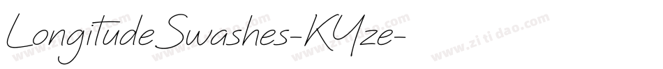LongitudeSwashes-KYze字体转换 LongitudeSwashes-KYze字体转换