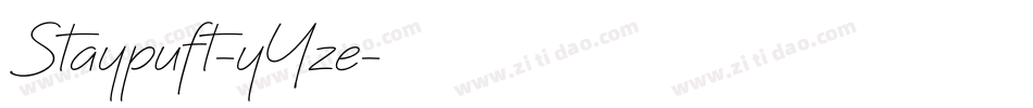 Staypuft-yYze字体转换