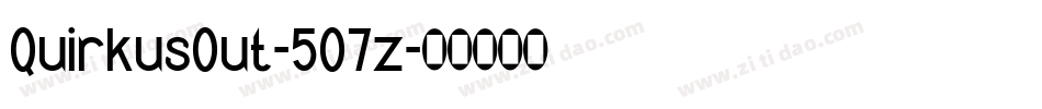 QuirkusOut-5O7z字体转换