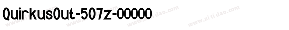 QuirkusOut-5O7z字体转换