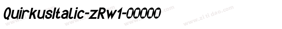 QuirkusItalic-zRw1字体转换