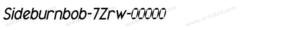 Sideburnbob-7Zrw字体转换