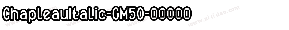 ChapleauItalic-GM5O字体转换