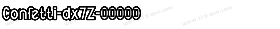 Confetti-dx7Z字体转换