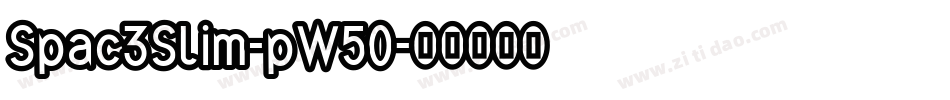 Spac3Slim-pW5O字体转换