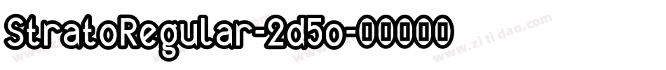 StratoRegular-2d5o字体转换