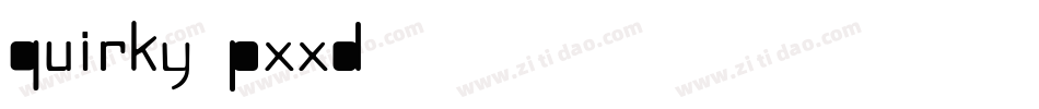 Quirky-pxxD字体转换