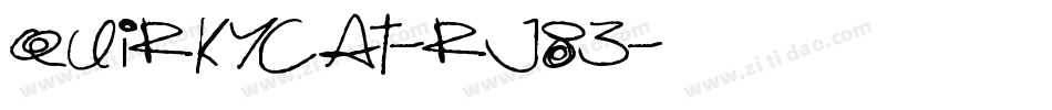 QuirkyCat-Rj83字体转换