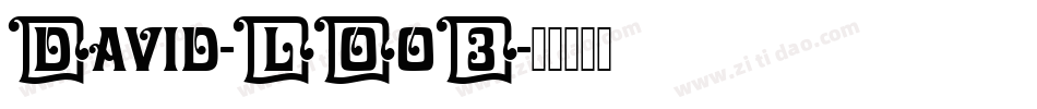David-LOo3字体转换