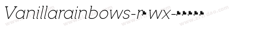 Vanillarainbows-r5wx字体转换