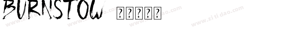 BURNSTOW字体转换