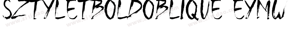 SztyletBoldOblique-EYmW字体转换