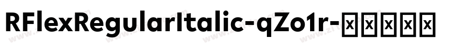 RFlexRegularItalic-qZo1r字体转换
