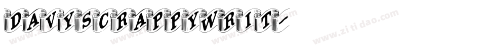DavysCrappyWrit字体转换