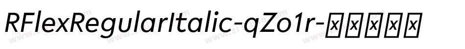 RFlexRegularItalic-qZo1r字体转换