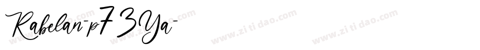 Rabelan-p73Ya字体转换