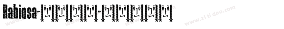 Rabiosa-9775字体转换
