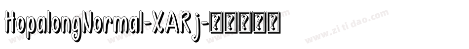 HopalongNormal-XARj字体转换