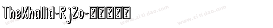 TheKhallid-RjZo字体转换