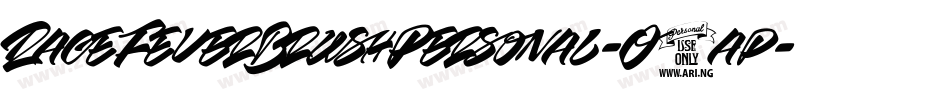 RaceFeverBrushPersonal-O9ap字体转换