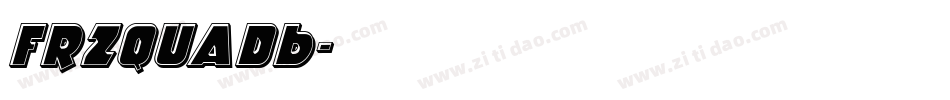 Frzquadb字体转换