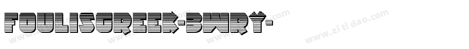 FoulisGreek-3Wry字体转换