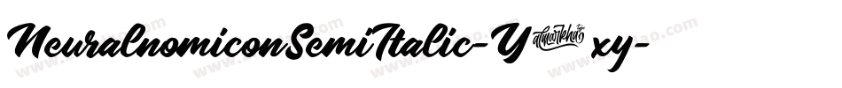 NeuralnomiconSemiItalic-Y4xy字体转换
