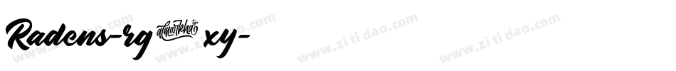 Radens-rg4xy字体转换