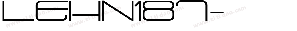 LEHN187字体转换