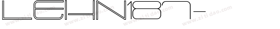LEHN187字体转换