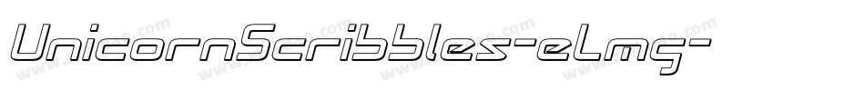 UnicornScribbles-eLmg字体转换