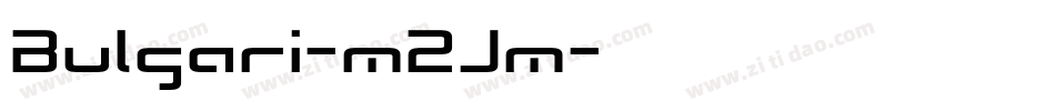 Bulgari-m2Jm字体转换