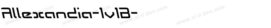 Allexandia-1v1B字体转换