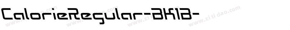 CalorieRegular-BK1B字体转换